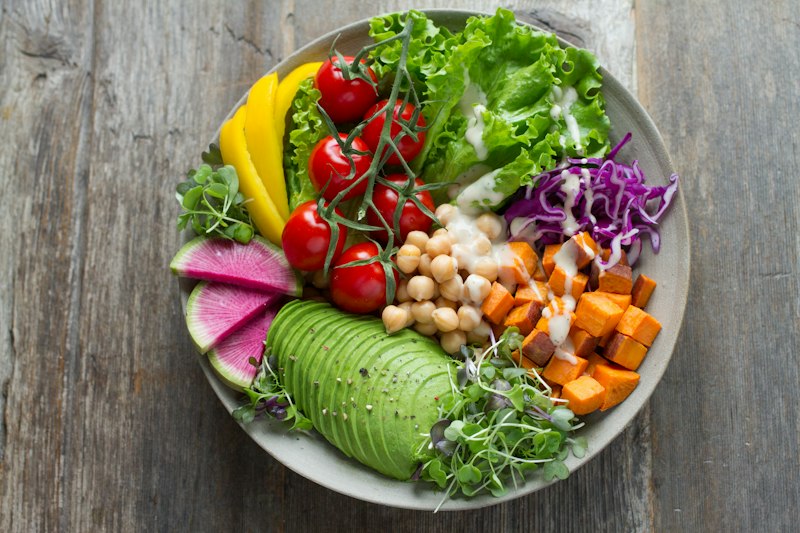 Verduras de hoja y bayas